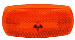 Picture of Fultyme RV SC590-1186 LED Oval Marker Clearance Light Amber Lens Black Base
