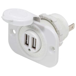 Picture of Blue Sea Systems 1016200-BSS Dual USB Charger 12V DC 5V 2.1A White