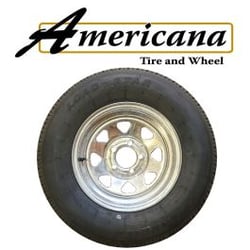 Picture of Loadstar Tires 32067 ST205/75R14 Radial Trailer Tire and Galvanized Rim Assembly