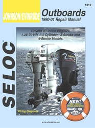 Picture of Sierra 18-01312 Seloc Service Manual Johnson Evinrude Outboard 1990-2001 1.25-70 HP