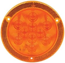 Picture of Fultyme RV SC590-1152 LED 4" Round Tail Light with 10 LEDs Amber Reflex