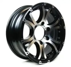 Picture of Taskmaster AX02550550BMFL Viking Series 15x5 Aluminum Trailer Wheel 5 on 5 Black Machined Face