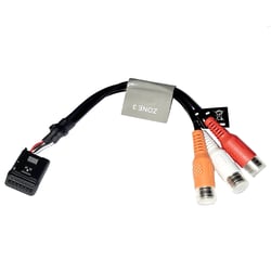 Picture of Fusion 010-12812-03 Wire Harness Zone 3 for MS-RA670 Marine Stereo E-Port RCA