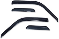 Picture of TrailFX 2127H Low-Profile Tape-On Window Vent Visors Smoke Acrylic 2-Piece
