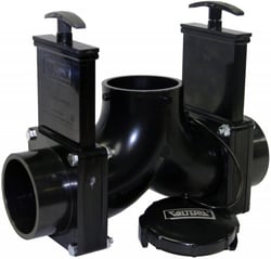 Picture of Valterra T84B RV Waste Valve 3-Inch Double Rotating Elbow with Spigot Fittings