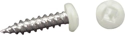 Picture of AP 012PSQ500W8X114 Pan Head Square Recess Screw #8 x 1-1/4 Inch Polar White 500 Pack