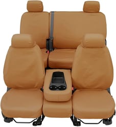 Picture of Covercraft SS3457PCTN Polycotton Seatsaver Custom Front Row Seat Covers Tan