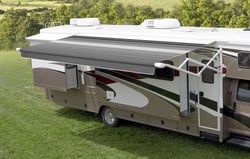 Picture of Carefree QJ166D00 Silver Fade 16' Vinyl Roller Assembly with White Weatherguard