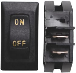 Picture of Valterra DG118UPB Labeled On/Off Rocker Switch Black 3-Pack
