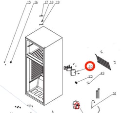Picture of Furrion 2022302238 12V Refrigerator Circuit Board for BCD/WD280 & WD282 R600 Models