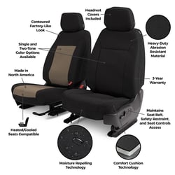 Picture of Covercraft GTF4257ENCC Endura PrecisionFit Custom Seat Covers Charcoal
