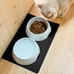 Picture of Silwy FN-P-3 Magnetic Porcelain Pet Feeding Bowl Set with Nano-Gel Mat