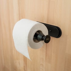 Picture of Silwy TPH-1-B Magnetic Toilet Paper Holder with Metal Strip and Roll Stop — No-Drill