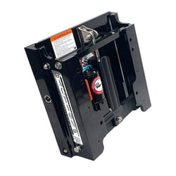 Picture of Bob's Machine 100-106010P-PCGBLK-NOSPN-NG Action Series 6" Setback Hydraulic Jack Plate Powder Coated Gloss Black
