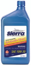 Picture of Sierra 118-9421CAT-7 10W-30 Synthetic Blend Catalyst-Compatible 4-Stroke Marine Engine Oil 7-Quart
