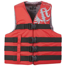 Picture of Kent Sporting Goods 112200-100-050-26 Adult Nylon Water Sports Vest L/XL Red