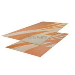 Faulkner 45638S Summer Waves RV Patio Mat 8x16 Tan Gold Reversible Polypropylene — image 2