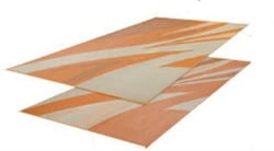 Picture of Faulkner 45638S Summer Waves RV Patio Mat 8x16 Tan Gold Reversible Polypropylene