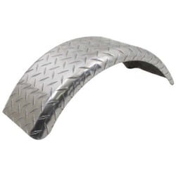 Picture of C.E. Smith 17701ATB Round Aluminum Diamond Tread Single Axle Trailer Fender for 12" Tires