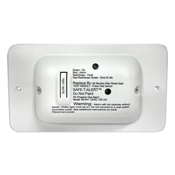 Picture of MTI Industries 80-441-WT-TR Safe-T-Alert 80 Series Low Profile RV LP Gas Alarm White with Trim Ring
