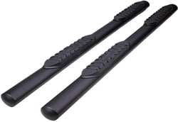 Picture of TrailFX A1561T 4 Inch Oval Straight Step Bar Black Rocker Panel Mount
