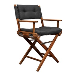 Picture of Whitecap Industries 61041 Teak Director's Chair with Black Cushion - 18" Seat Height