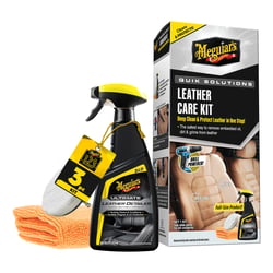 Picture of Meguiars G55266 Quik Solutions Leather Care Kit with Drill Accessories