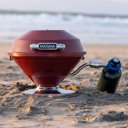 Picture of Magma C10-105-R Beach Fire Kettle Gas Grill 15" Ruby Red Limited Edition