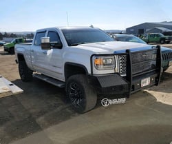Picture of TrailFX FX3022A Full Replacement Front Bumper GMC Sierra 2500 3500 HD Diamond Plate Steel
