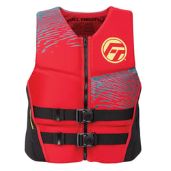 Picture of Kent Sporting Goods 142500-100-050-26 Men's Rapid-Dry Flex-Back Life Jacket XL Red/Black