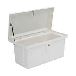 Picture of Taylor Made 2020108640 Stow 'N Go Low-Profile Fiberglass Dock Box 40"W x 19"D x 20"H White