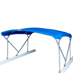 Picture of Taylor Made 2020329505 8'W x 8'L Pontoon Bimini Top Kit Pacific Blue 1-1/4" Square Tube