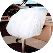 Picture of Taylor Made 2020108716 Vinyl Back-to-Back Lounge Seat Cover White