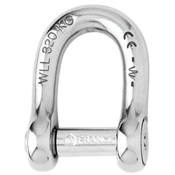 Picture of Wichard 1303W Self-Locking Allen Head Pin D Shackle 6mm 1/4" Grade 316L Stainless Steel