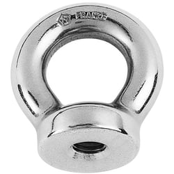 Picture of Wichard 6333W 316L Stainless Steel Forged Eye Nut M6 x 1.0 - 1/2" Diameter