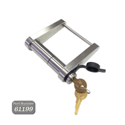 Picture of Infinite Rule Security 61199-S Trailer Tongue Latch Lock for Dexter A-60 Coupler 2in Ball Stainless Steel