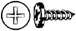 Picture of Marine Fasteners RP-560 #12 x 1-1/4 in Phillips Pan Head Self-Tapping Screws 50-Pack