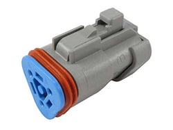 Picture of Bluewater DT06-3S 3-Position Female Deutsch Connector with Wedge Lock