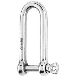 Picture of Wichard 11215W HR Long D Shackle 10mm Diameter 25/64" High-Resistance Stainless Steel