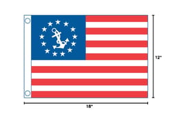 Taylor 2020109189 U.S. Yacht Ensign Sewn Nylon Boat Flag 36 x 60 Inch — image 2