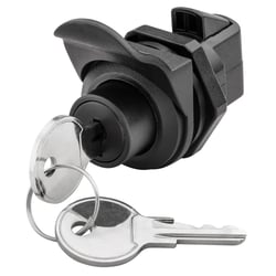Picture of Whitecap Industries S-0232C Locking Push Button Latch Black Nylon