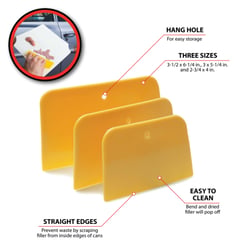 Picture of Performance Tool W60116 3-Piece Plastic Spreader Set for Body Filler & Adhesives