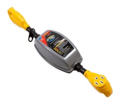 Picture of Camco 55464 PowerGrip 18-Inch Dogbone 50A Male to 50A Female RV Surge Protector & Electrical Analyzer