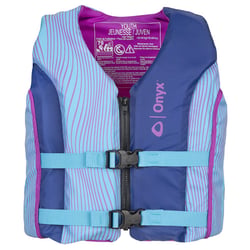 Onyx Outdoors 121000-500-002-26 Shoal All Adventure Youth Life Jacket Blue — image 2