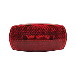 Picture of RV Designer L914 Red Oblong Reflex Led Marker Light With Black Base