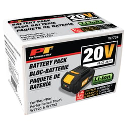Picture of Performance Tool W7724 20V 4.0Ah Lithium-Ion Battery Pack