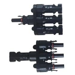 Picture of Battle Born Batteries BBCBL-48 MC4 3-to-1 Flexible Branch Parallel Connector Set 1ft