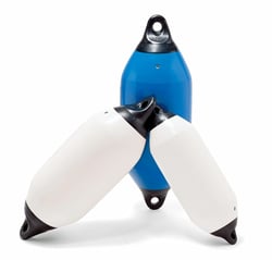 Picture of Taylor Made 2020108049 Fend-R Tuff End Tie Boat Fender 6" x 25" Blue