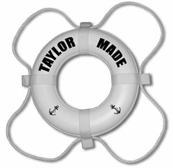 Picture of Taylor Made 2020108366 Life Ring Lettering Kit with 2" Vinyl Letters, Numbers & Symbols