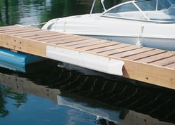 Picture of Taylor Made 2020108505 Dock Pro Heavy-Duty Straight Mount Vinyl Dock Bumper White 35.5"